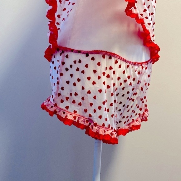 Vintage Victoria’s Secret hearts mesh pj set - Picture 8 of 8